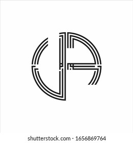 UF-Logo-Monogramm-Dreifach-Farbbanddesign-Vorlage einzeln auf weißem Hintergrund