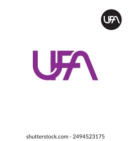 UFA Logo Letter Monogram Design