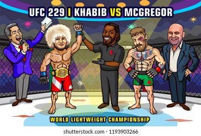 UFC 229: Khabib vs. McGregor is an upcoming mixed martial arts event produced by the Ultimate Fighting Championship that will be held on October 6, 2018 at T-Mobile Arena in Paradise, Nevada