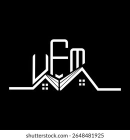 UFM Real State logo design, UFM simple and modern logo. UFM luxurious alphabet design  