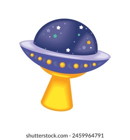 ufo abduction mystery isolated design