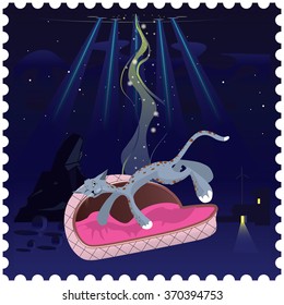 UFO abducts cat