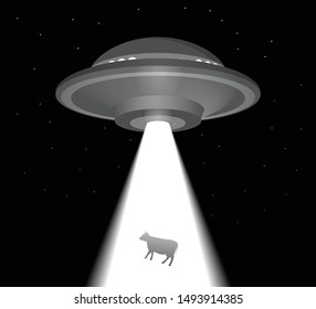 ufo-abducts-cow-aliens-concept-260nw-149