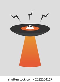 UFO Abstract Design Vector Art