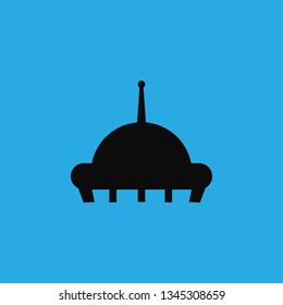 UFO aircraft icon vector