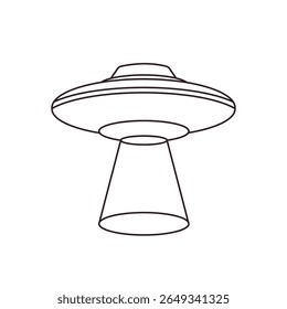 ufo alienígena disco voador símbolo emoji ícone ícone ícone ilustração vetor