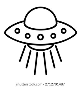UFO or alien spacecraft icon
