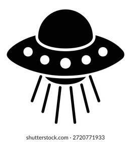 Icono de nave espacial ovni o alienígena