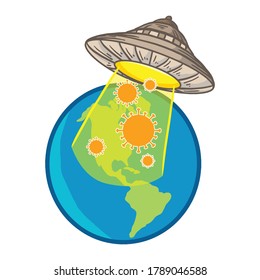 UFO Attack Earth with covid19