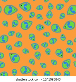 UFO background multicolor geometric pattern seamless new.