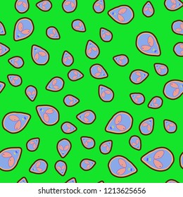 UFO background multicolored geometric pattern seamless elegant.