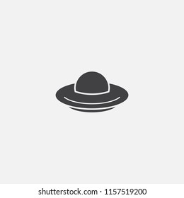 ufo base icon. Simple sign illustration. ufo symbol design from space exploration series. Can be used for web, print and mobile