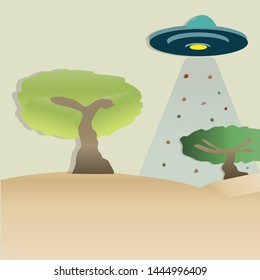 UFO beam (Tree and lives) 
