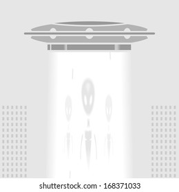 UFO in a big city