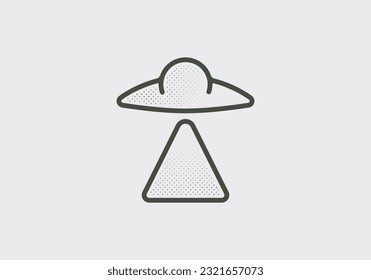 Hamburguesa Ufo con la luz hacia abajo