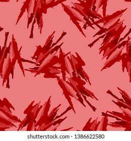UFO camouflage of various shades of red colors. It is a colorful seamless pattern that can be used as a camo print for clothing and background and backdrop or computer wallpaper