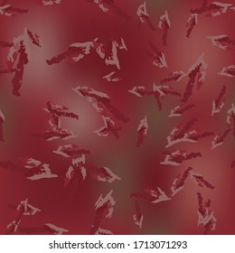 UFO camouflage of various shades of red and grey colors. It is a colorful seamless pattern that can be used as a camo print for clothing and background and backdrop or computer wallpaper