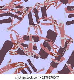 UFO camouflage of various shades of red, grey and violet colors. It is a colorful seamless pattern that can be used as a camo print for clothing and background and backdrop or computer wallpaper