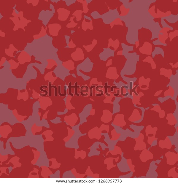 Ufo Camouflage Various Shades Red Pink Stock Vector Royalty Free