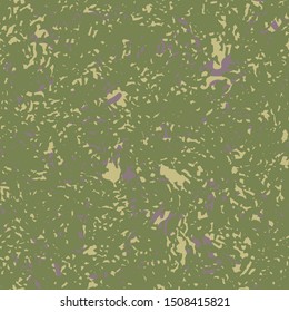 UFO camouflage of various shades of shadow green, turtle green and toadstool colors. It is a colorful seamless pattern that can be used as a camo print for clothing and background or wallpaper