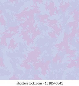 UFO camouflage of various shades of violet, pink and lavender colors. It is a colorful seamless pattern that can be used as a camo print for clothing and background and backdrop or computer wallpaper