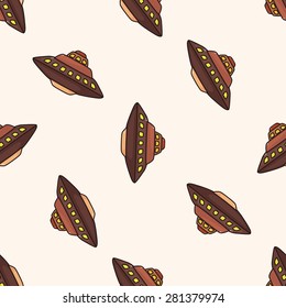 ufo , cartoon seamless pattern background