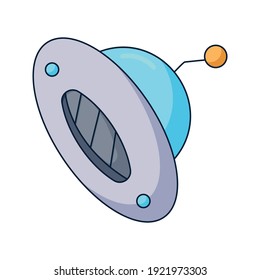 OVNI cartografía espacio doodle diseño de concepto dibujado a mano vectorial arte kawaii ilustración