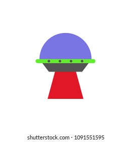 UFO colored icon. Element of web icon for mobile concept and web apps. Colored isolated UFO icon can be used for web and mobile. Premium icon on white background