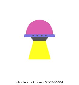 UFO colored icon. Element of web icon for mobile concept and web apps. Colored isolated UFO icon can be used for web and mobile. Premium icon on white background