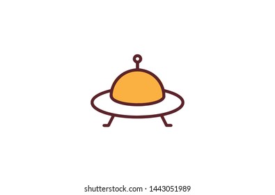 UFO concept icon in trendy flat style isolated on white background.UFO concept symbol. Vector illustration