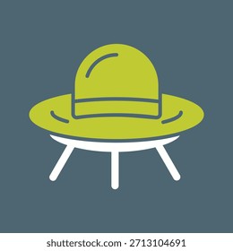 Ícone Gráfico De Vetor Criativo Ufo