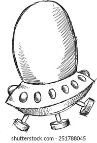 Dibujo de dibujos animados de dibujos animados de dibujos animados de dibujos animados de OVNI