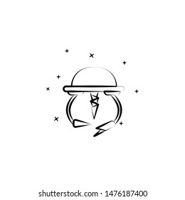 Ufo, Experiment icon. Element of hand draw ufo icon