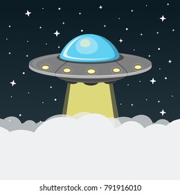 ufo flat design icon