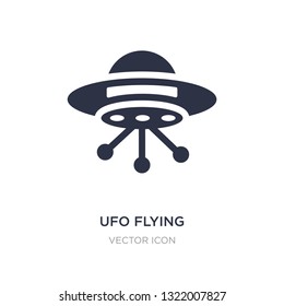 ufo flying icon on white background. Simple element illustration from Astronomy concept. ufo flying sign icon symbol design.