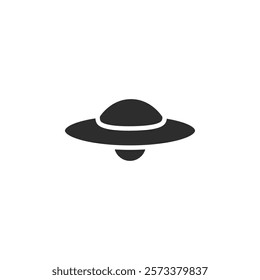 ufo flying icon web design in vector