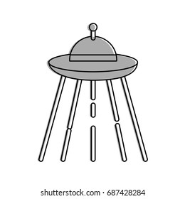 ufo flying isolated icon