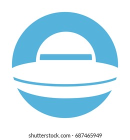 ufo flying isolated icon
