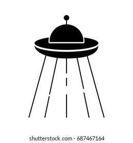 ufo flying isolated icon