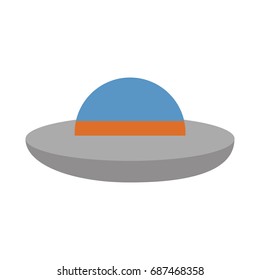 ufo flying isolated icon