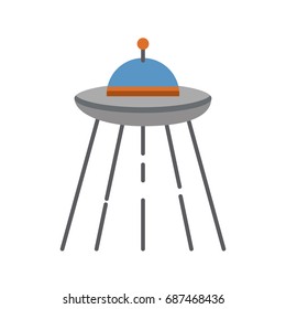 ufo flying isolated icon