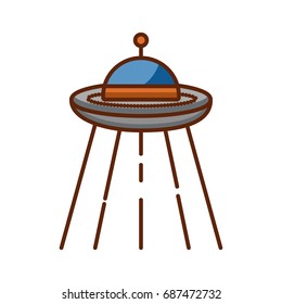 ufo flying isolated icon