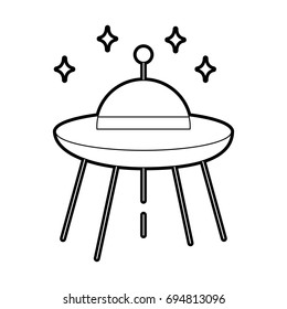 ufo flying isolated icon