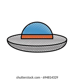 ufo flying isolated icon