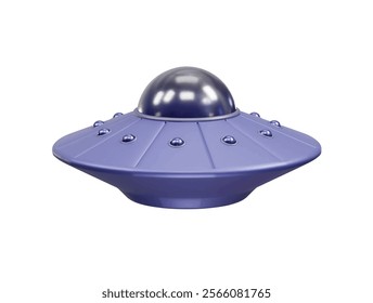 UFO flying saucer 3d vector icon vector illustration
