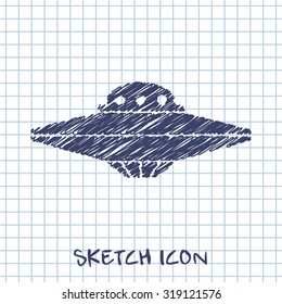 UFO Flying Saucer Icon