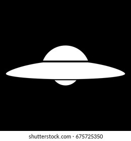 UFO. Flying saucer icon .