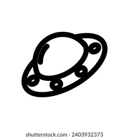 UFO, Flying Saucer icon design template