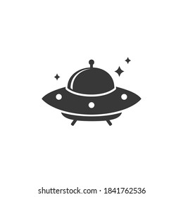 UFO Flying Saucer Icon. Vector illustration