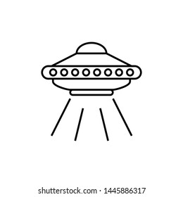 Ufo flying saucer vector icon